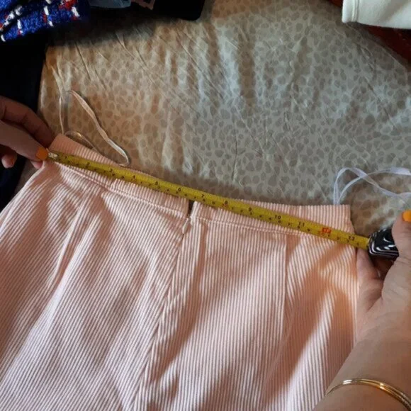NWT Faithfull the Brand pink corduroy wide leg pants, 4